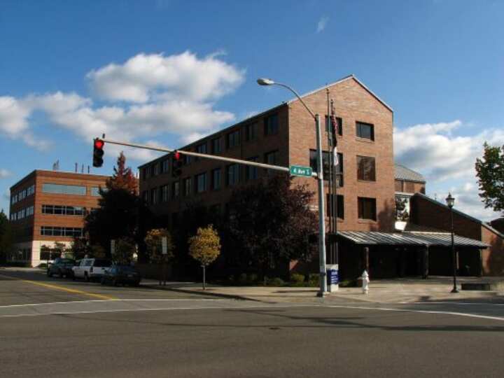 Picture of the skyline of Ann Arbor, Michigan where our contractors can help solve all of your water damage problems!